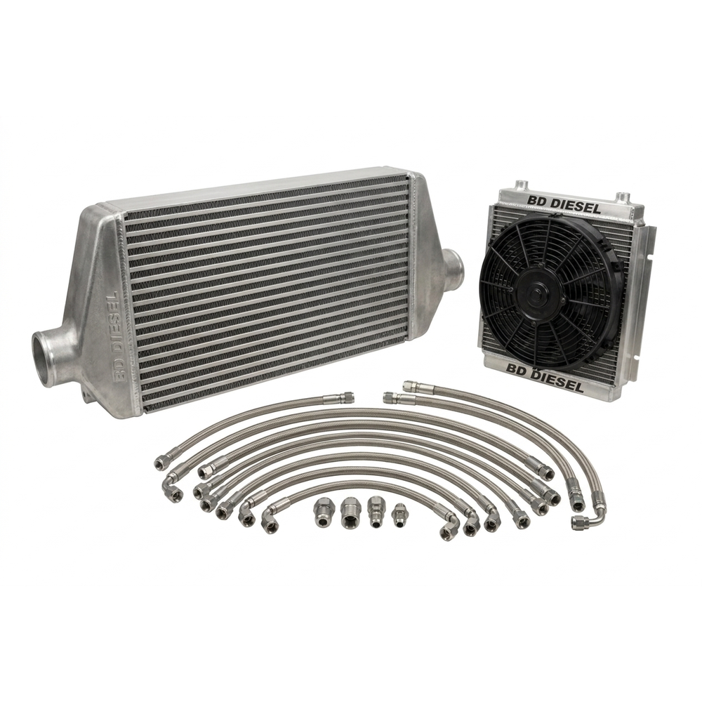 BD Diesel intercooler kit with hoses and fittings