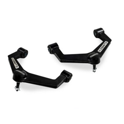 Control arm hardware kit with brackets, bolts, bushings, and washers
