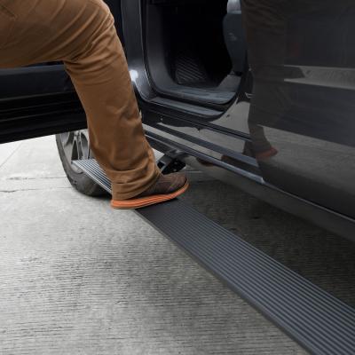 RealTruck VoltStep Electric Running Board Kit Textured Black 2014-2018 Silverado/Sierra 1500 2015-2018 Silverado/Sierra 2500 HD/3500 HD Go Rhino