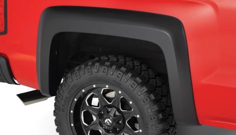 Black Extendafender Style Smooth Finish Rear Fender Flares For 1973-1987 Chevrolet/GMC C/K 1500 73-91 Blazer/Jimmy 75-80 K10/K20 Suburban 75-78 GMC C15/C25 Bushwacker