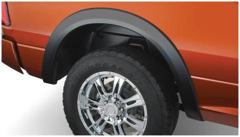 Black OE Style Smooth Finish Rear Fender Flares For 09-18 Dodge Ram 1500 10-23 Ram 2500, 3500 (Excludes R/T/Rebel) 19-23 Ram 1500 Classic Bushwacker