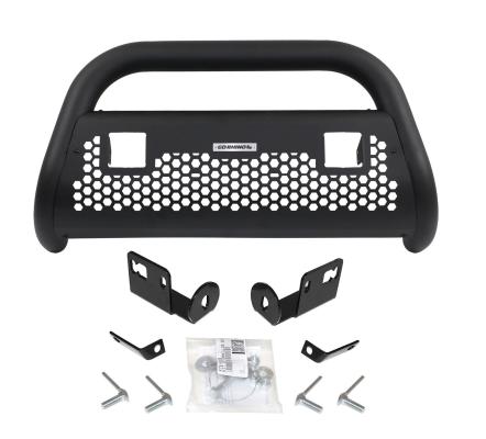 RC2 LR Bull Bar with Mounting Brackets & Two 3 Inch Light Openings Textured Black 1999-2007 Ford F-250/F-350 Go Rhino