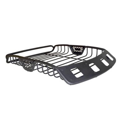 SR40 Tubular Steel Roof Rack With 4x Light Mount Openings 48 Inch Long Textured Black Go Rhino