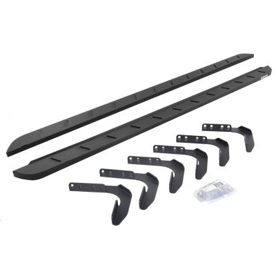 RB10 Slim Line Running Boards With Mounting Brackets Protective Bedliner Coating 1999-2016 Ford F-250/F-350 Extended Cab Go Rhino