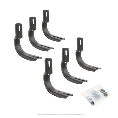 OE Xtreme Side Steps Mounting Brackets Only Textured Black 2001-2006 Silverado/Sierra 1500 HD 2001-2014 Silverado/Sierra 2500 HD/3500 HD Go Rhino