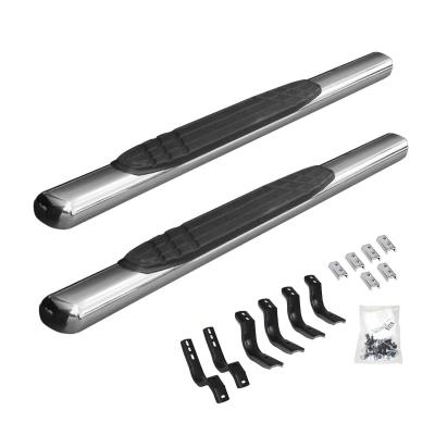 4 Inch OE Xtreme SideSteps With Mounting Bracket Kit Polished Stainless Steel 2009-2025 Dodge Ram 150/2500/3500 Go Rhino