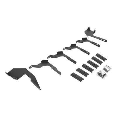 V Series V3, RB30 and RB Slim Side Steps Mounting Brackets Only Textured Black 2019-2025 Ford Ranger Go Rhino