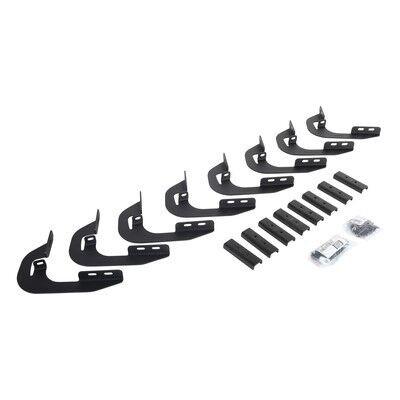 V Series V3, RB30 and RB Slim Side Steps Mounting Brackets Only Textured Black 2014-2018 Silverado 1500 2015-2018 Silverado/Sierra 2500 HD/3500 HD Go Rhino