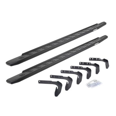 RB30 Running Boards with Mounting Bracket Kit Textured Black 1999-2016 Ford F-250/F-350 Extended Cab Go Rhino