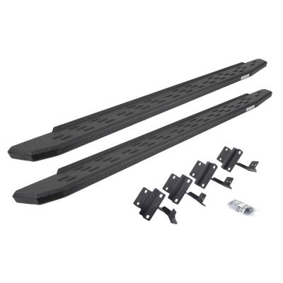 RB30 Running Boards with Mounting Bracket Kit Protective Bedliner Coating 2015-2026 Ford F-150/ F-250/F-350 Go Rhino