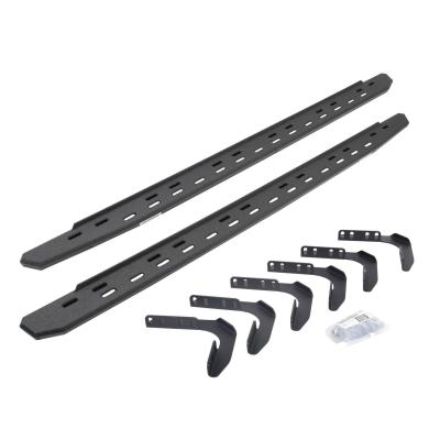 RB30 Slim Line Running Boards with Mounting Bracket Kit Protective Bedliner Coating 1999-2016 Ford F-250/F-350 Go Rhino
