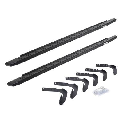 RB30 Running Boards with Mounting Bracket Kit Protective Bedliner Coating 1999-2016 Ford F-250/F-350 Go Rhino