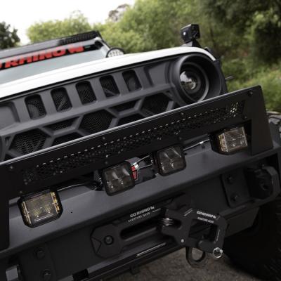 Go Rhino Blackout Series Lights Pair of 3x3 Cube LED Spot Light Kit Black Go Rhino