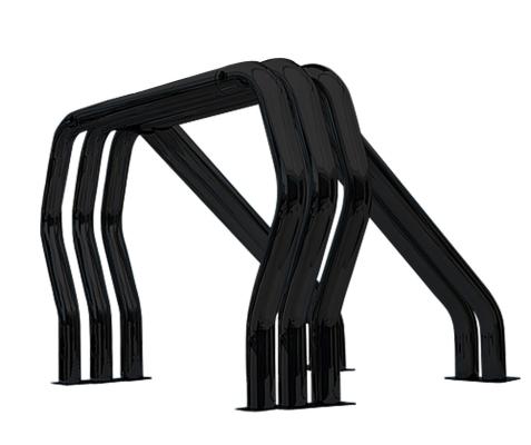 Triple Bar/Double Kicker (Between Wheel Wells) Black Powdercoat 1975-1983 Ford F-100 1975-1986 Chevrolet C10/C20/C30 Go Rhino