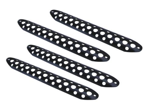 Dominator D3 Modular & D3 1 piece Hoop Scuff Pad Set Black Powdercoat Go Rhino