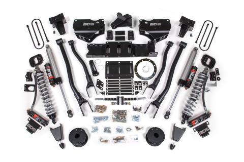 19-24 Ram 3500 4WD 6 Inch 4-Link Suspension Lift Kit, 5 Inch Rear, Block w/o Overload, 6 Bolt Diesel - Fox 2.5 Performance Elite Series C/O Front, Fox 2.5 Performance Elite Series Rear BDS Suspension