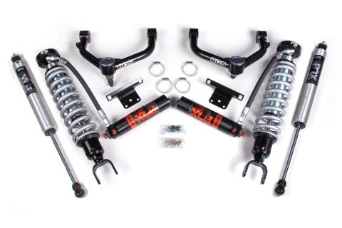 14-18 Ram 1500 4WD (Diesel) 2 Inch Coilover Upgrade Kit, 0 Inch Rear Lift - Fox 2.5 Factory Race Series C/O, Fox 2.0 IFP Performance Series Shocks BDS Suspension