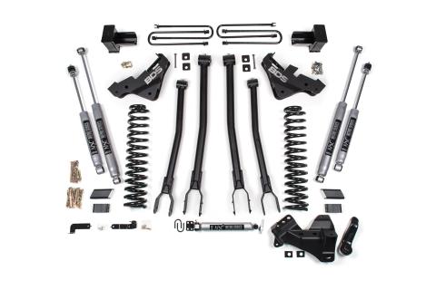 23-26 Ford F-350 4WD 5 Inch 4-Link Suspension Lift Kit, 2 Inch Rear, Block, Gas, DRW - Fox 2.5 Performance Elite Series Shocks BDS Suspension