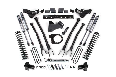 23-26 Ford F-350 Super Duty 4WD 7 Inch 4-Link Suspension Lift Kit, 4 Inch Rear, Block, Diesel, DRW - NX2 Nitro Series Shocks BDS Suspension