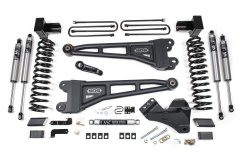 23-26 Ford F-350 DRW 4WD 5 Inch Radius Arm Suspension Lift Kit, 3 Inch Rear, Block, Gas - Fox 2.5 IFP Performance Series Front and Rear Shocks BDS Suspension