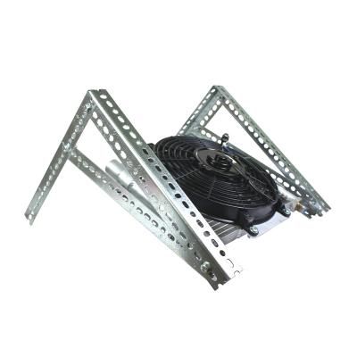 Xtrude Transmission Cooler with Fan Complete Kit for 1/2in Lines Dodge/Ford BD Diesel
