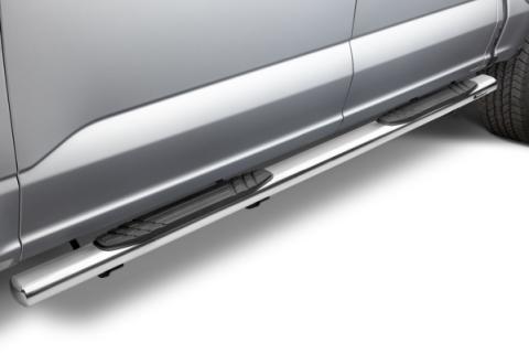 4 Inch 1000 Series SideSteps &amp; Bracket Kit Stainless Steel 2015-2026 Ford F-150/ F-250/F-350 Go Rhino
