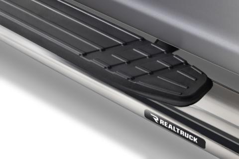 4 Inch 1000 Series SideSteps &amp; Bracket Kit Stainless Steel 2015-2026 Ford F-150/ F-250/F-350 Go Rhino