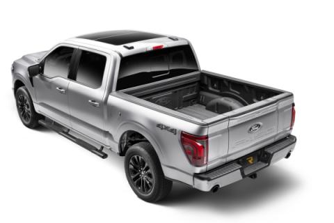 4 Inch 1000 Series SideSteps &amp; Bracket Kit Textured Black 2015-2026 Ford F-150/ F-250/F-350 Go Rhino