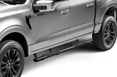 4 Inch 1000 Series SideSteps &amp; Bracket Kit Textured Black 2015-2026 Ford F-150/ F-250/F-350 Go Rhino