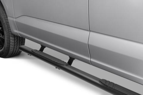 4 Inch 1000 Series SideSteps &amp; Bracket Kit Textured Black 2015-2026 Ford F-150/ F-250/F-350 Go Rhino