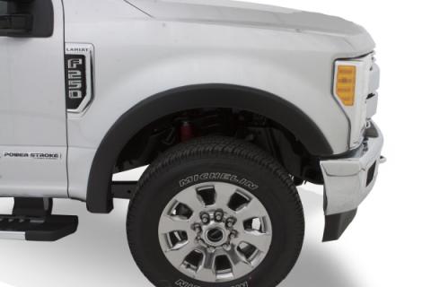Black OE Style Smooth Finish Front Fender Flares For 1999-2010 Ford F250 Super Duty 2008-2010 F350 Super Duty Bushwacker