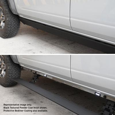 RealTruck VoltStep Electric Running Board Kit Protective Bedliner Coating 2007-2013 Silverado/Sierra 1500/2500 HD Go Rhino