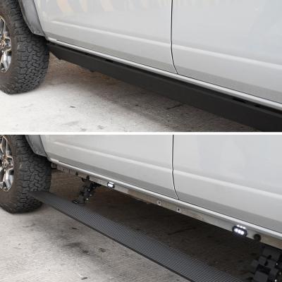 RealTruck VoltStep Electric Running Board Kit Textured Black 2019-2026 Sierra 1500 2020-2026 Sierra 2500/3500 HD Go Rhino
