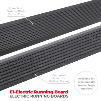 RealTruck VoltStep Electric Running Board Kit Protective Bedliner Coating 2015-2026 Ford F-150/ F-250/F-350 Crew Cab Go Rhino