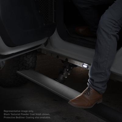 RealTruck VoltStep Electric Running Board Kit Protective Bedliner Coating 2015-2026 Ford F-150/ F-250/F-350 Crew Cab Go Rhino