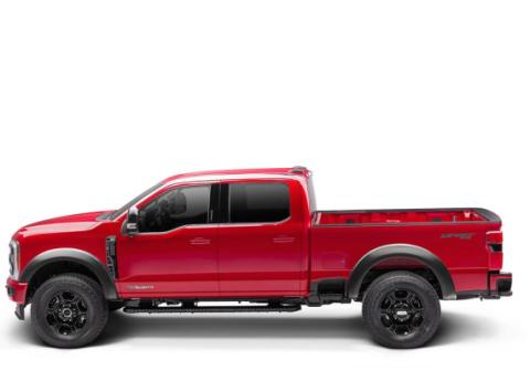 Black Extendafender Style Smooth Finish 4-Piece Fender Flare Set For 2023-2026 Ford F250/350 Bushwacker