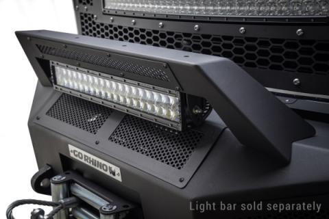 BR11 Light Bar Mount Textured Black 2010-2018 Dodge Ram 2500/3500 2011-2016 Ford F-250/F-350/ F-450 Super Duty Go Rhino