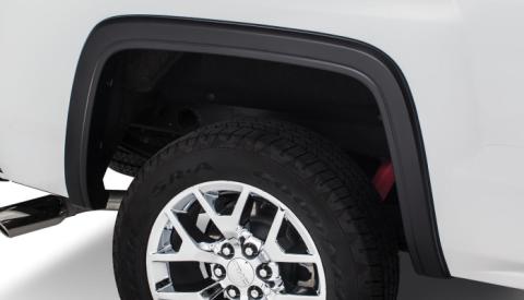 Black OE Style Smooth Finish Rear Fender Flares For 2007-2013 Sierra 1500 2007-2014 Sierra 2500 Hd Bushwacker