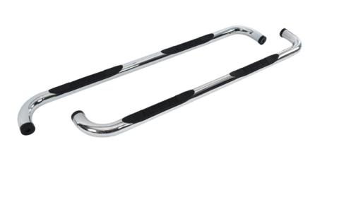 4000 Series SideSteps With Mountins Bracket Kit Polished Stainless Steel 1999-2013 Silverado/Sierra 1500/2500/3500 HD Go Rhino