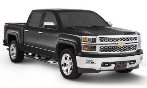 Oe Style Color Matched Black 4-Piece Fender Flare Set For 2016-2018 Chevrolet Silverado 1500, 2017-2019 Chevrolet Silverado 2500 Hd/3500 Hd (Excludes Dually) Bushwacker