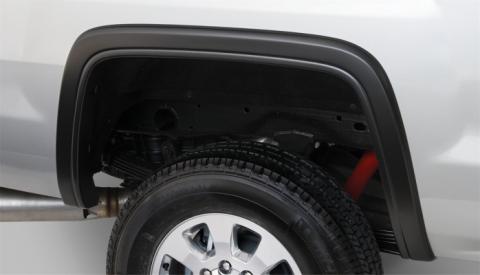 Black OE Style Smooth Finish 4-Piece Fender Flare Set For 2015-2018 Sierra 2500 Hd/3500 Hd Bushwacker