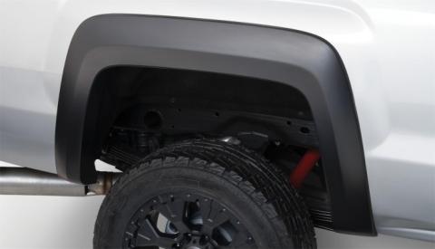 Black Extendafender Style Smooth Finish 4-Piece Fender Flare Set For 2015-2019 GMC Sierra 2500 Hd/3500 Hd Bushwacker