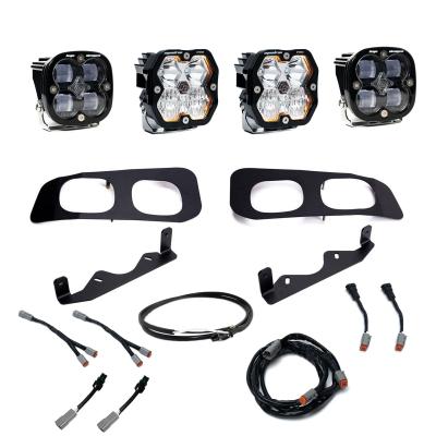 Squadron 2.0 Pro/Squadron Sae Dual Fog Pocket Light Kit Ford 2023-26 F-250/350 Super Duty Clear Upfitter Baja Designs