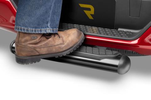 4 Inch Oval Hitch Step Black Powdercoat Go Rhino