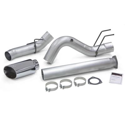 Monster Exhaust System 5-inch Single Exit Chrome Tip 17-26 Ford F250/F350/F450 6.7L Banks Power