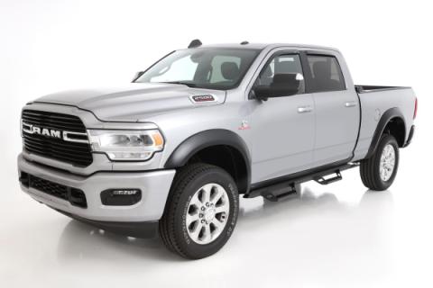 Black Extendafender Style Smooth Finish 4-Piece Fender Flare Set For 2019-2026 Ram 2500/3500, Includes Dually Bushwacker