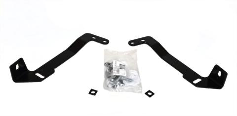 RC2 LR Bull Bar with Mounting Brackets &amp; 20 Inch Light Bar Opening Textured Black 2007-2018 Silverado/Sierra 2500 HD/3500 HD Go Rhino
