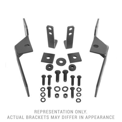 RC4LR &amp; RC3 LR Mounting Brackets Only Textured Black 2016-2023 Toyota Tacoma Go Rhino