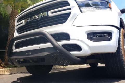 RC4LR &amp; RC3 LR Mounting Brackets Only Textured Black 2019-2025 Ram 1500 Go Rhino