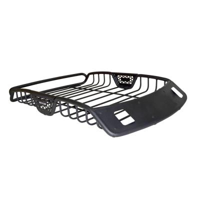 SR20 Tubular Steel Roof Rack With 2x Light Mount Openings 60 Inch Long Textured Black Go Rhino